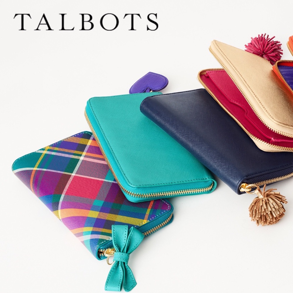 Talbots Leather Zip Around Wallet